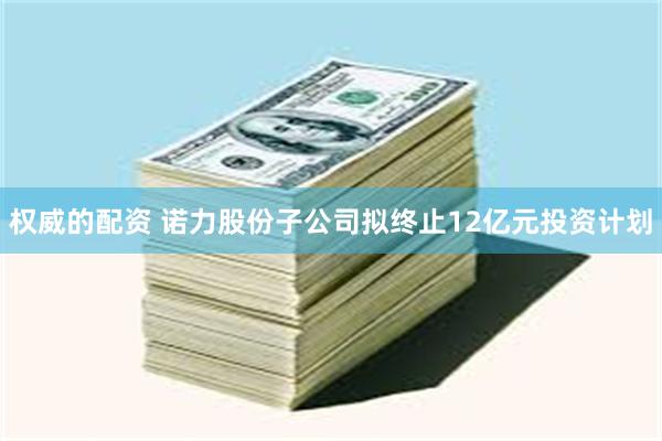 权威的配资 诺力股份子公司拟终止12亿元投资计划